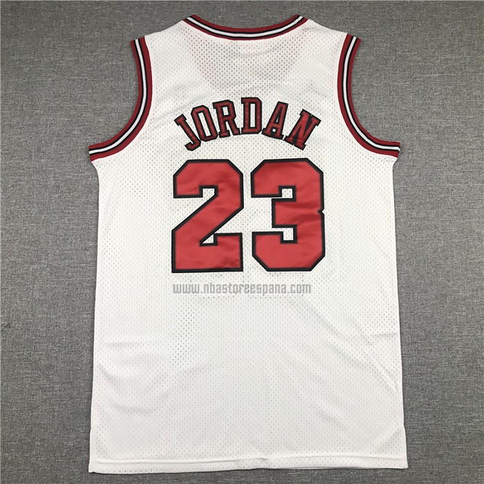 Camiseta Chicago Bulls Michael Jordan NO 23 Mitchell & Ness 1998 Blanco